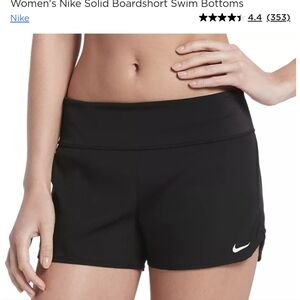 Nike women's solid board shorts swim bottoms